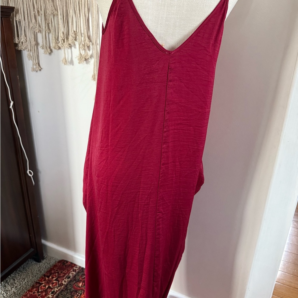 Love in Red Sleeveless Fitted Maxi Dress